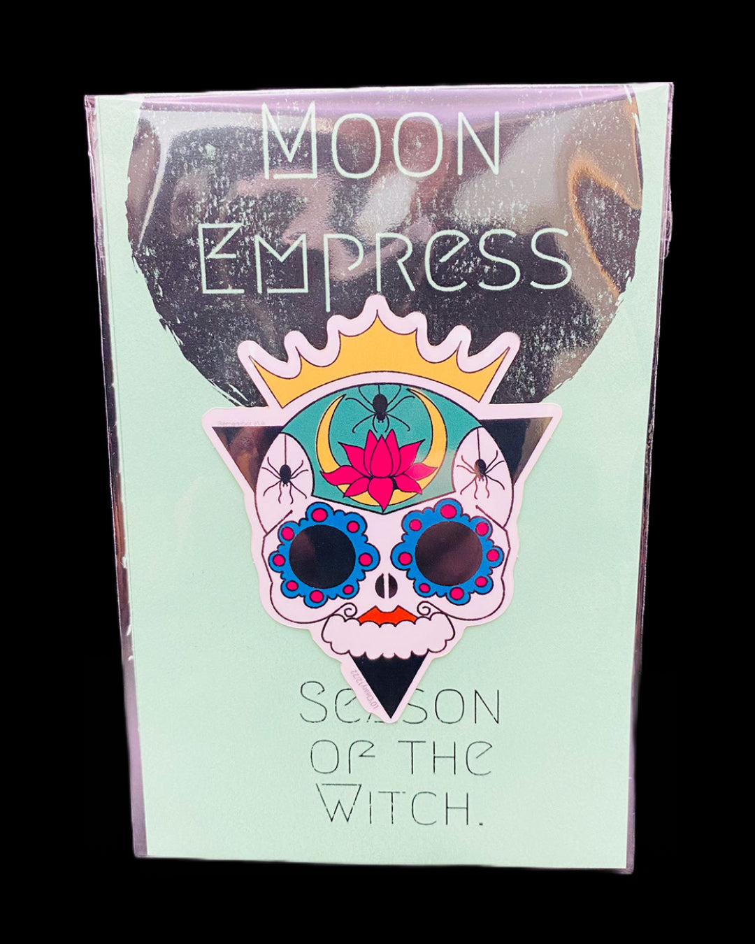 Moon Empress Glossy Sugar Skull Sticker