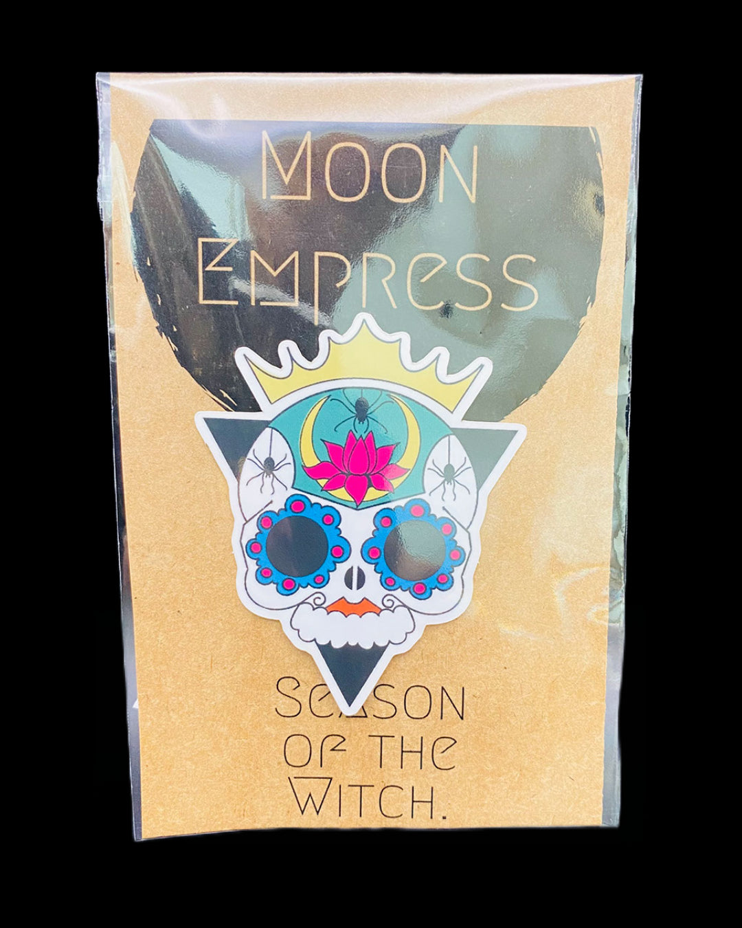 Moon Empress Matte Sugar Skull Sticker