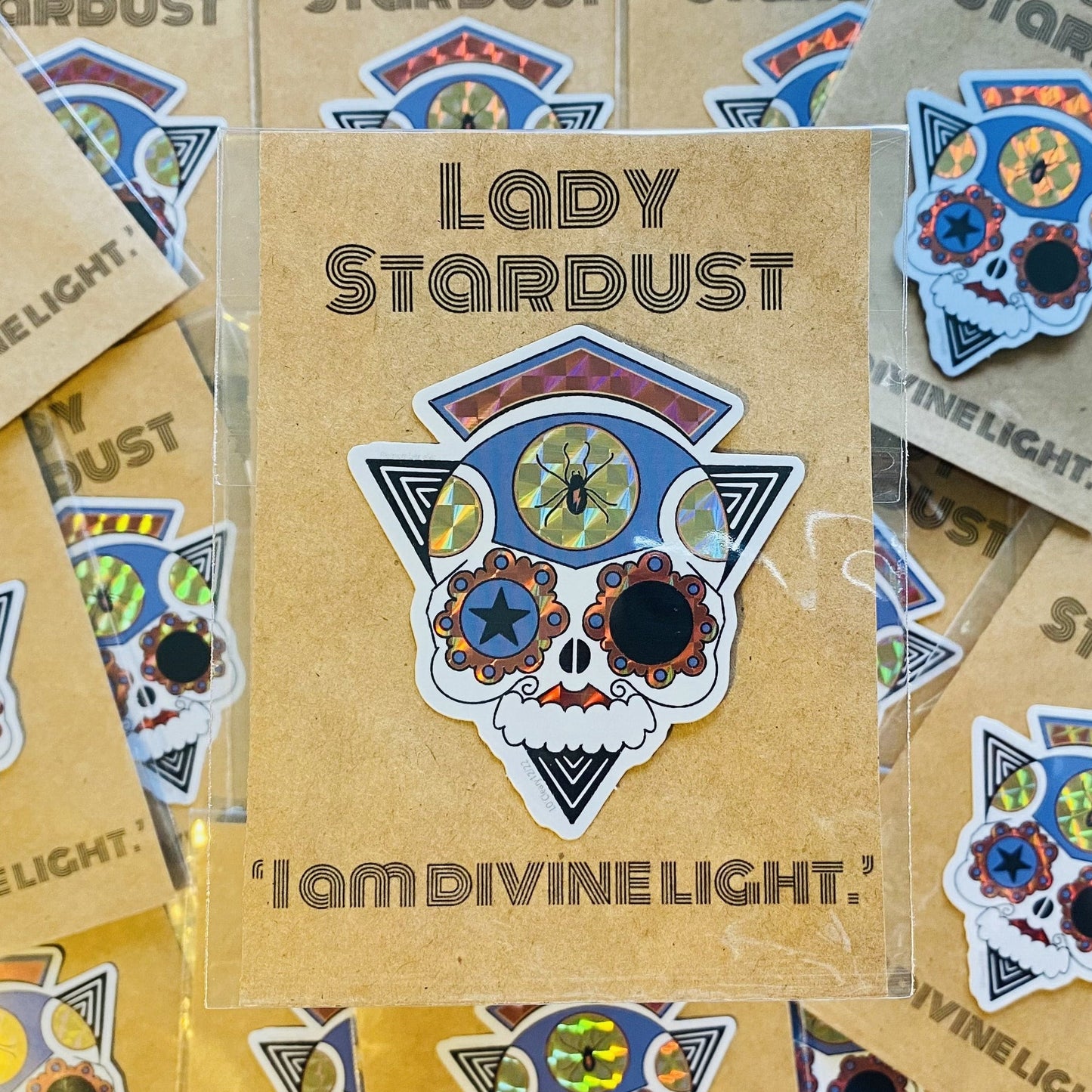 Lady Stardust Primatic Sugar Skull Sticker