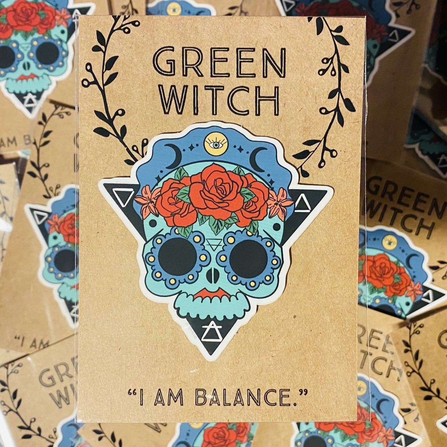 Green Witch Matte Sticker